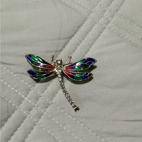 Elegant Dragonfly Brooch Set - Multicolor - Picture 4 of 5